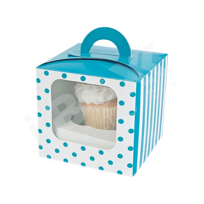 custom cupcake boxes with transparent window