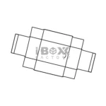 Pinch Lock Tray Dieline