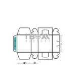 Side Lock Six Corner Box Dieline