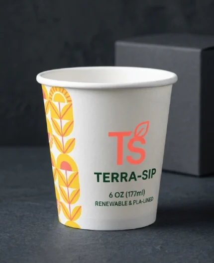 Custom printed 6 Oz coffee cups