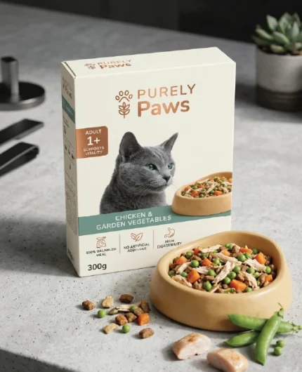 Custom Cat Food Packaging Boxes