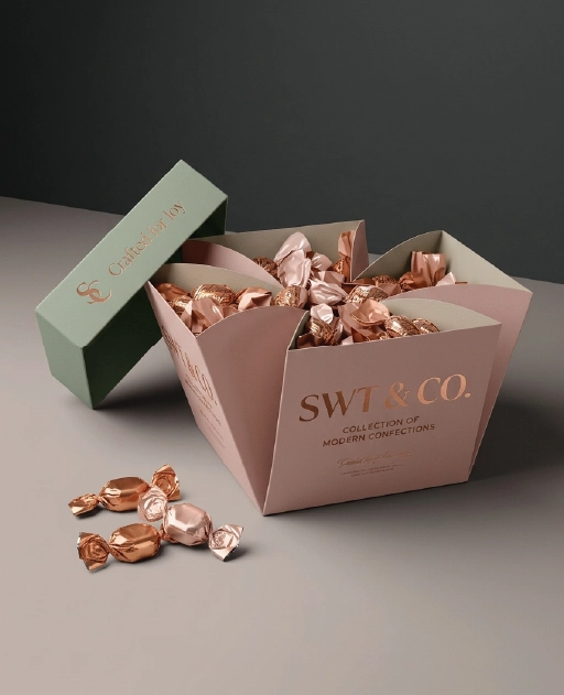Custom printed candy gift boxes