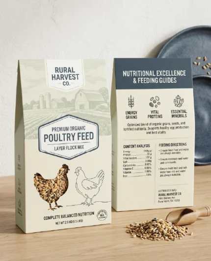 Custom Poultry Feed Packaging Boxes