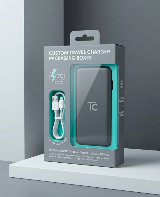 Custom Travel Charger Packaging Boxes