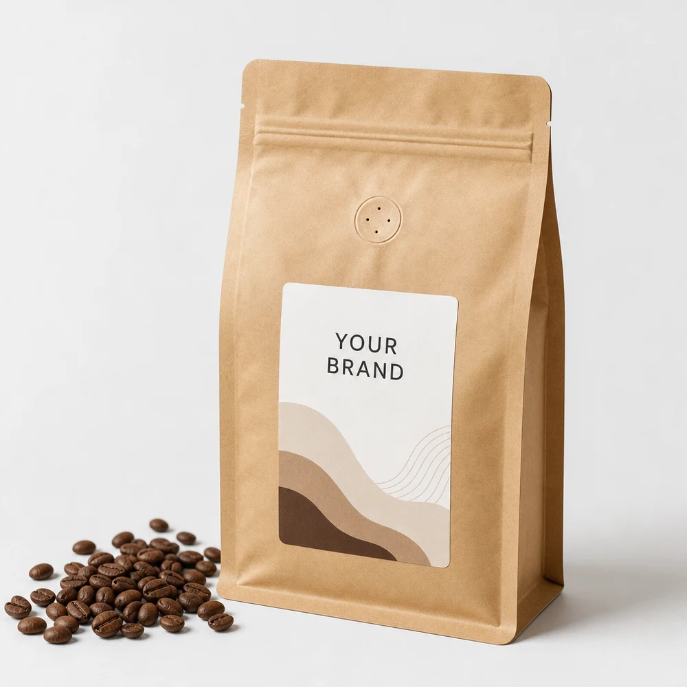 Custom Coffee Kraft Bags