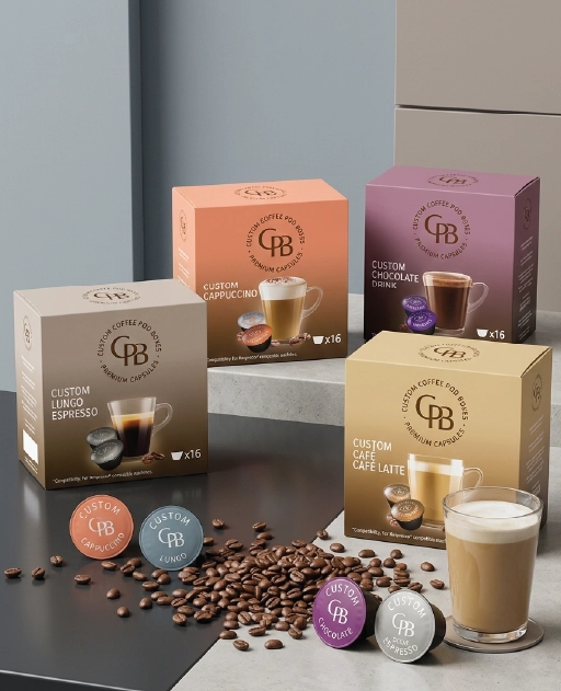 Custom Coffee Pod Boxes